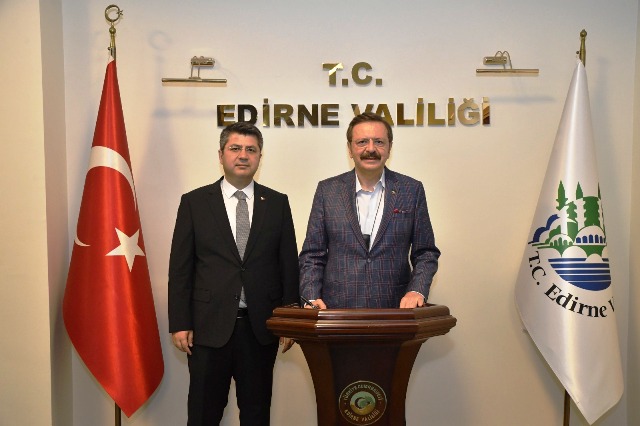 TOBB Başkanı Hisarcıklıoğlu’ndan Vali Kırbıyık'a ziyaret