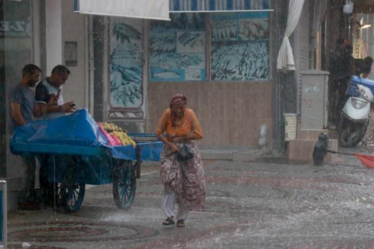 Edirne'de kuvvetli sağanak yağış